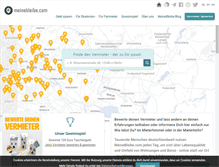Tablet Screenshot of meinebleibe.com